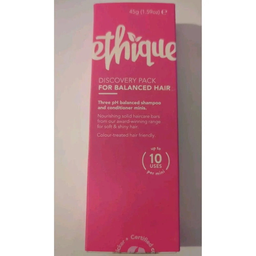 Ethique Discovery Pack Balanced Hair 3 Mini Bars: Shampoo And Conditioner‎ Minis